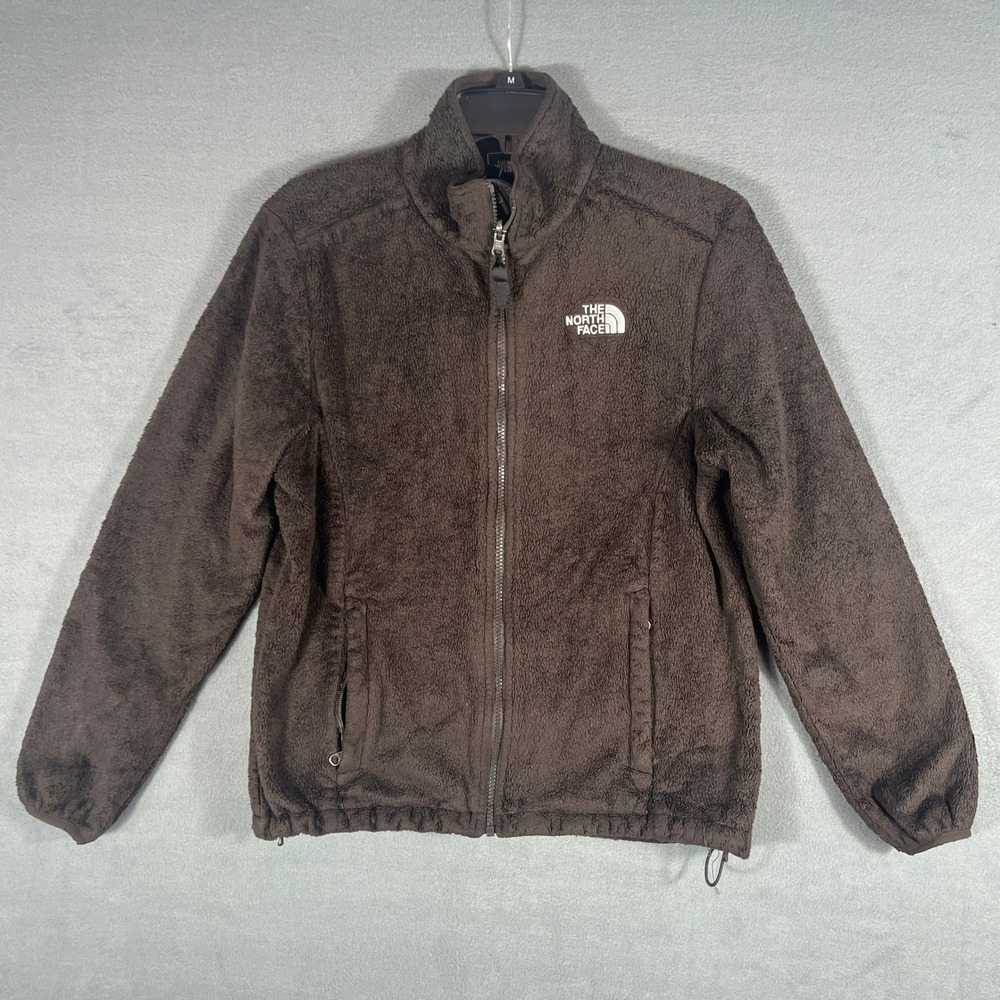 The North Face Womens Fleece Jacket M Brown Osito Full Zip Long Sleeve Vintage